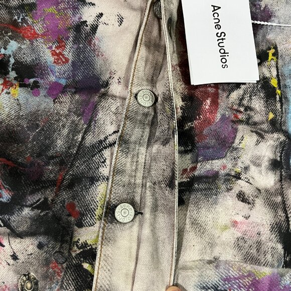 Acne Studios Art Graffiti Denim Jacket - Picture 4 of 8